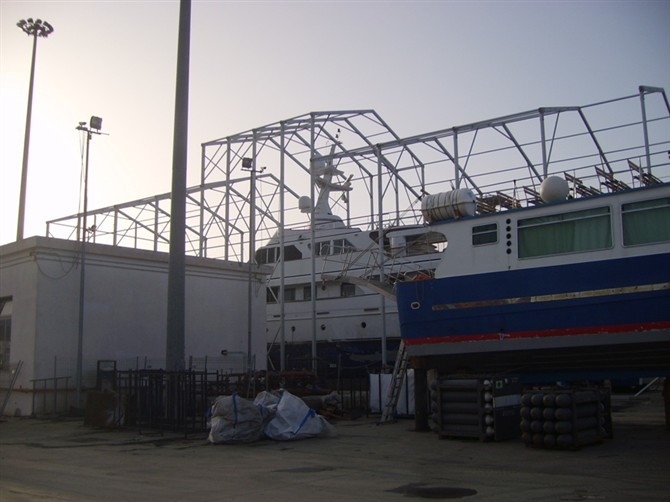 Copertura per cantiere navale
